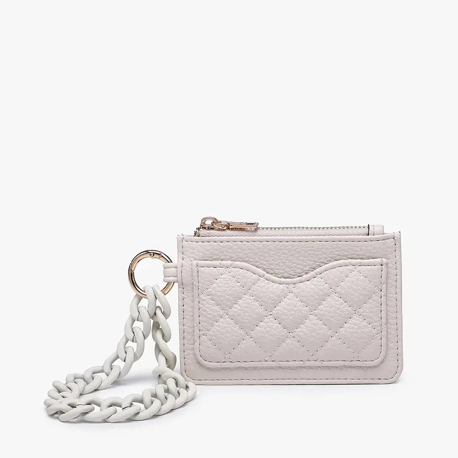 Rhodes Quilted Wallet w/ Chain Bangle