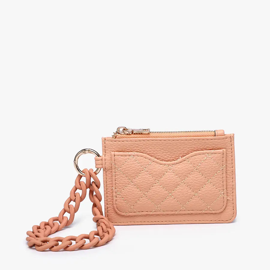 Rhodes Quilted Wallet w/ Chain Bangle