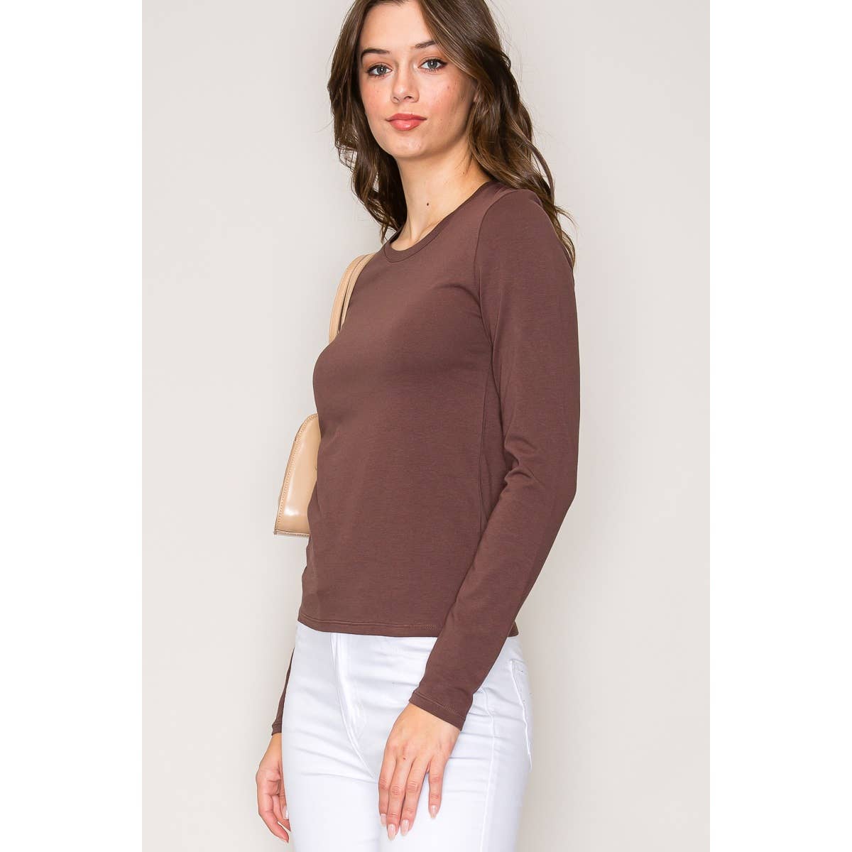 Crew Neck Long Sleeve Top