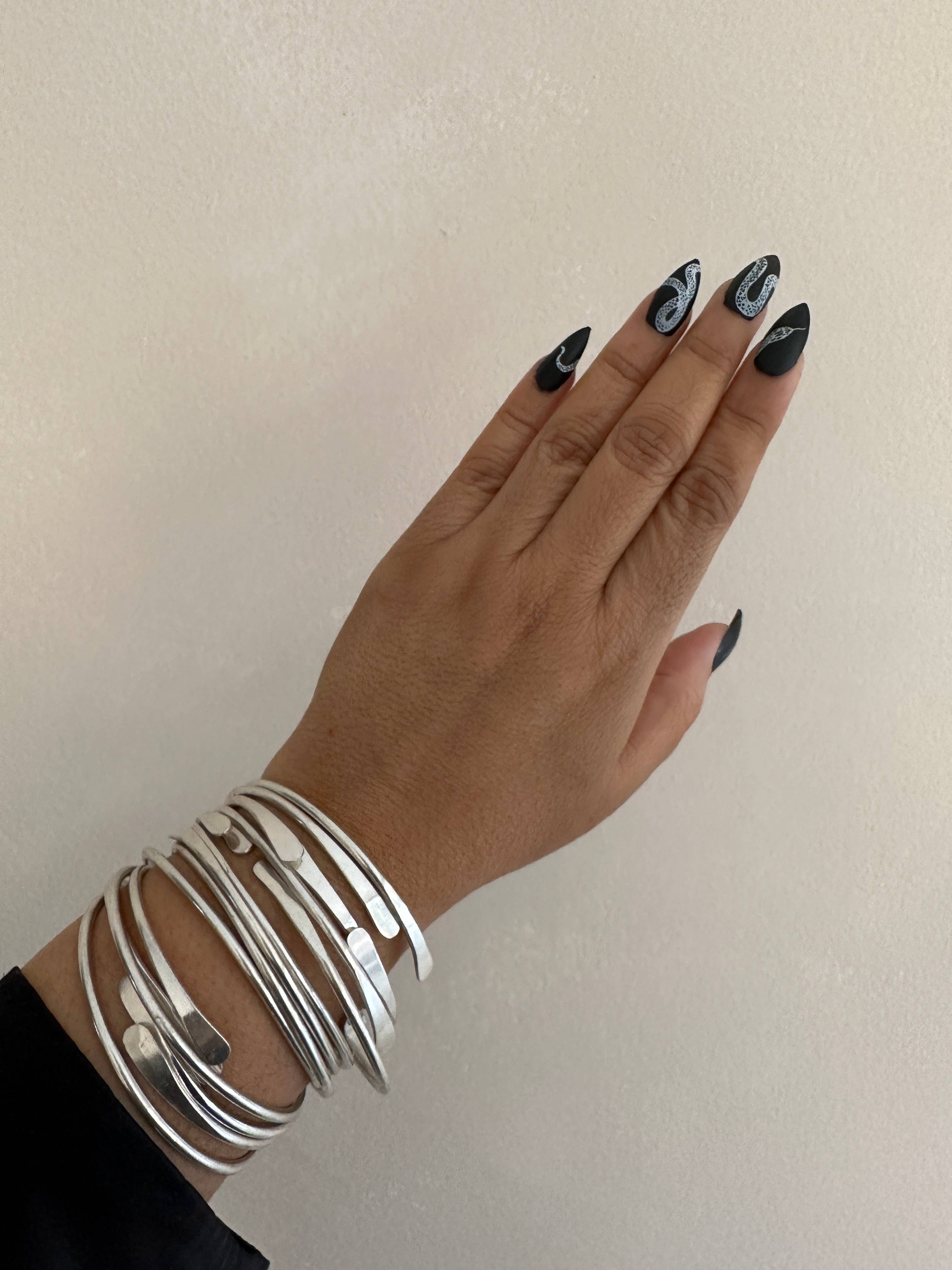 Silver Coil Bangle