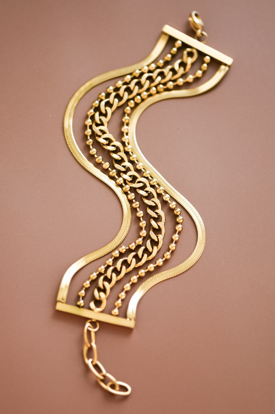 Chain Link Layered Bracelet
