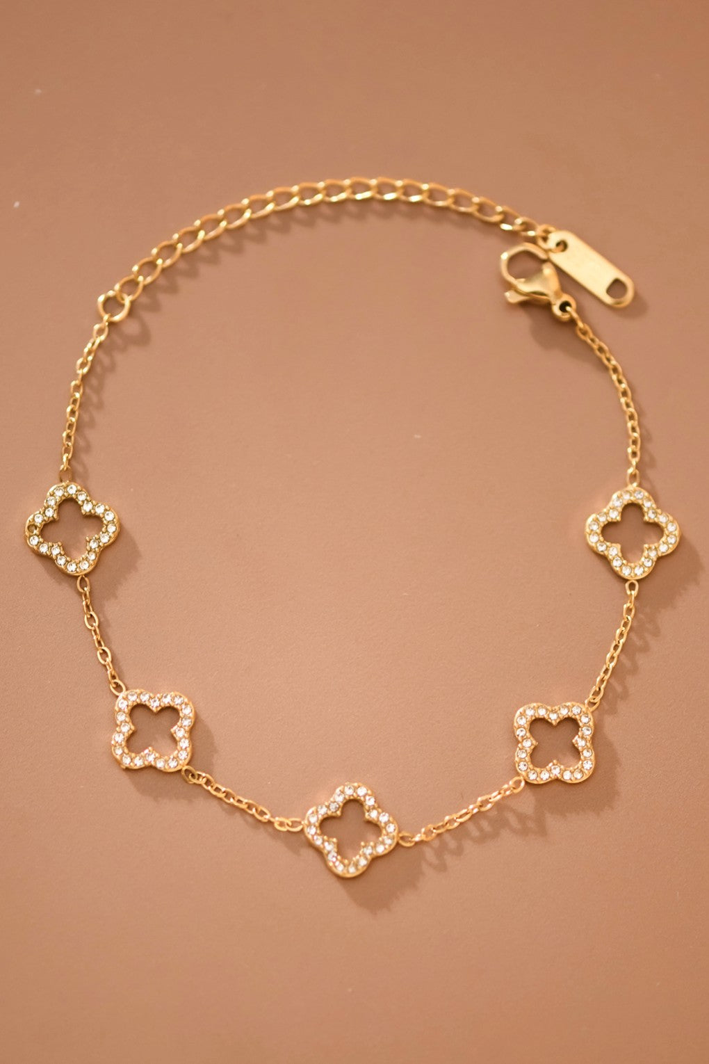 Crystal Clover Bracelet