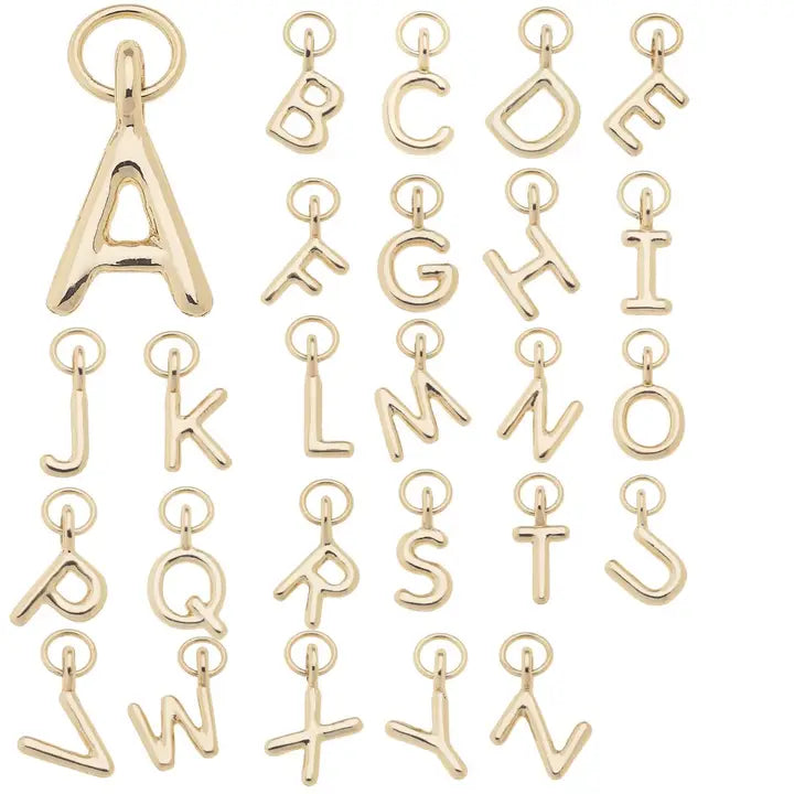 mini letter charms