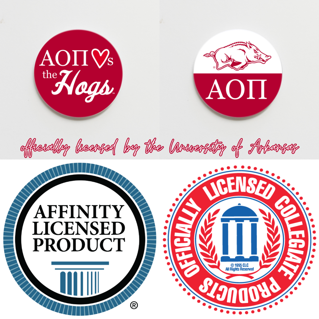 Alpha Omicron Pi Button