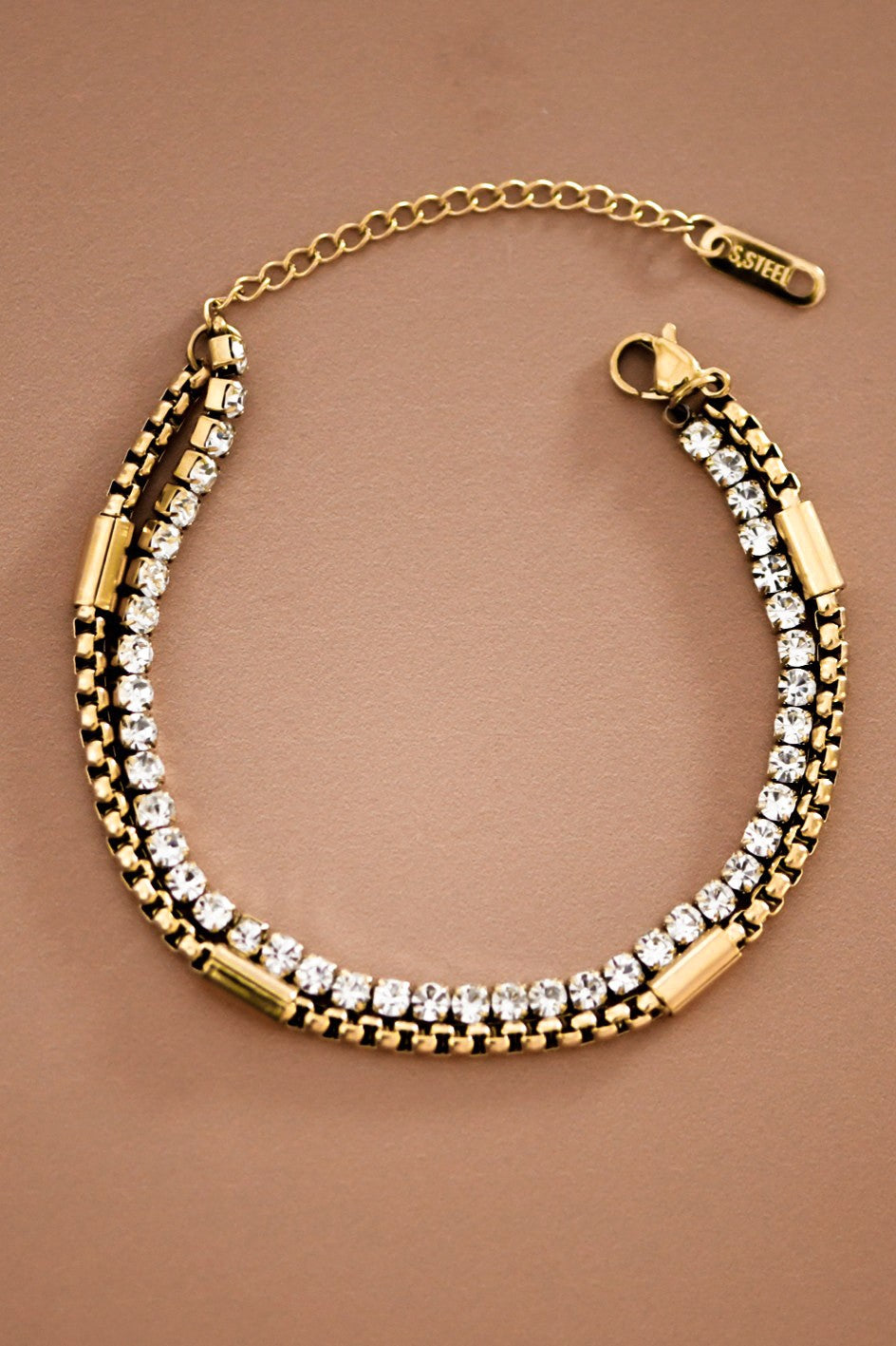 Diamond Layered Bracelet