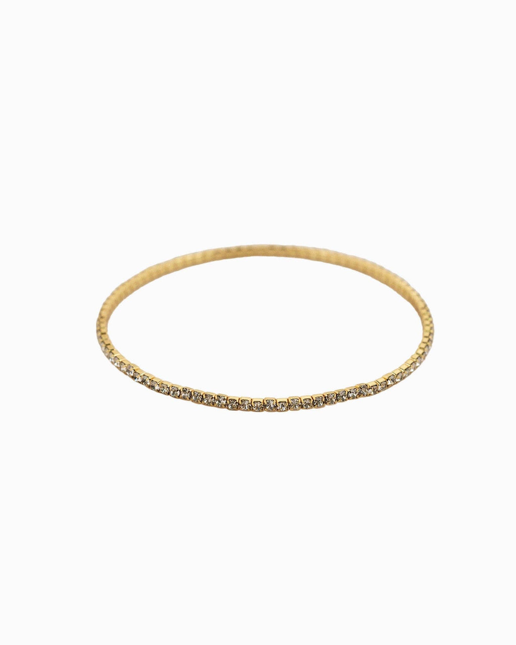 Pave Clover and CCB Bead Bracelet Set of 5