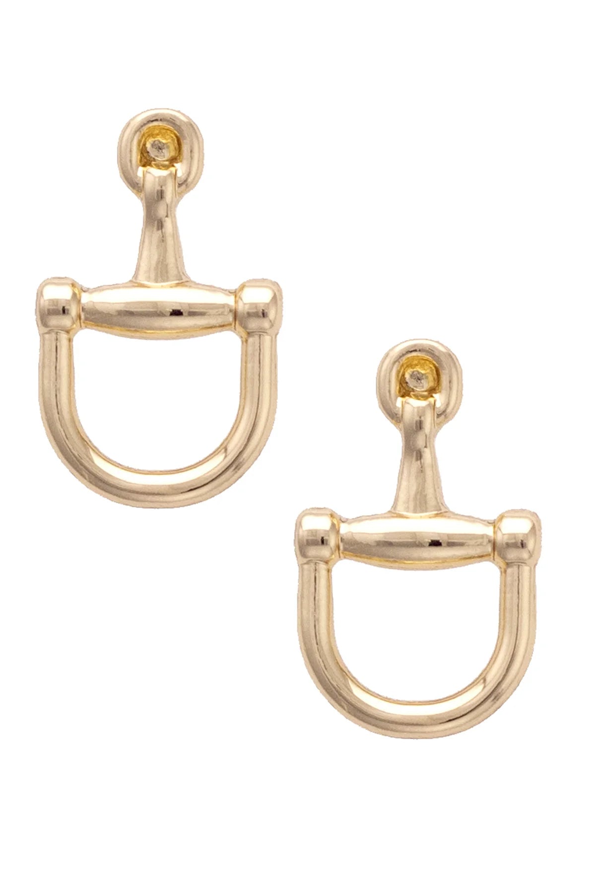 Cinnamon Horsebit Earrings