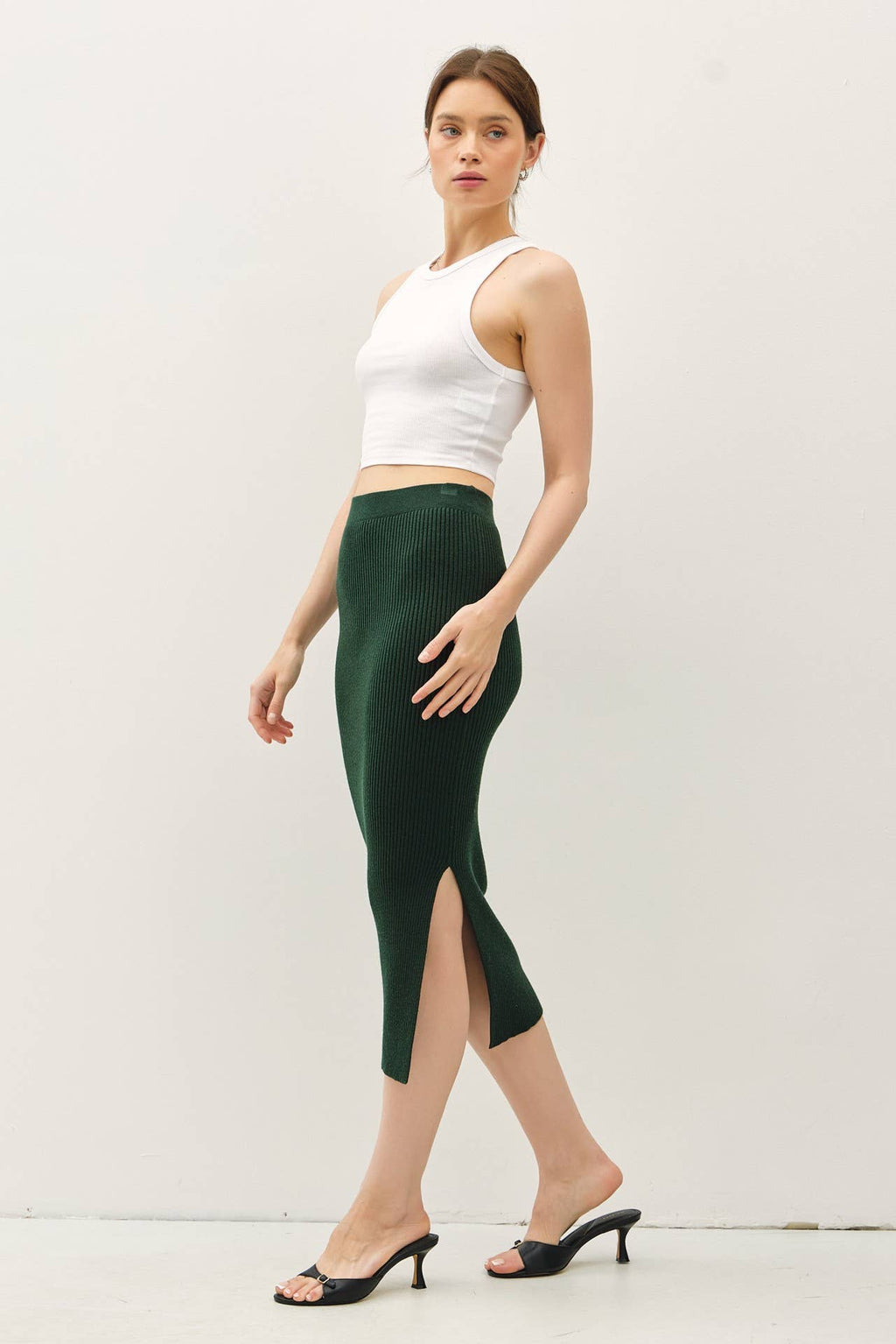 BODYCON MIDI SWEATER SKIRT
