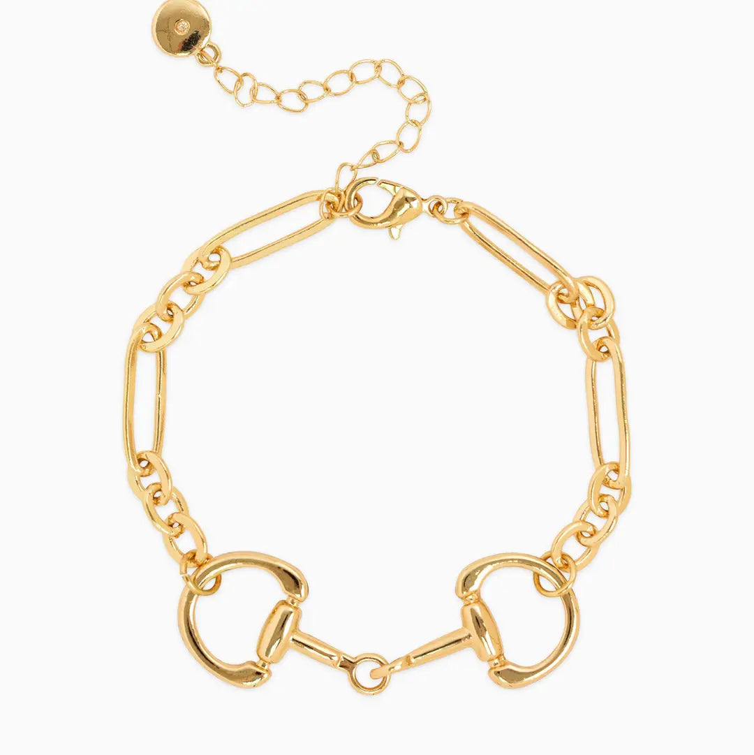 Horsebit Oval Link Chain Bracelet