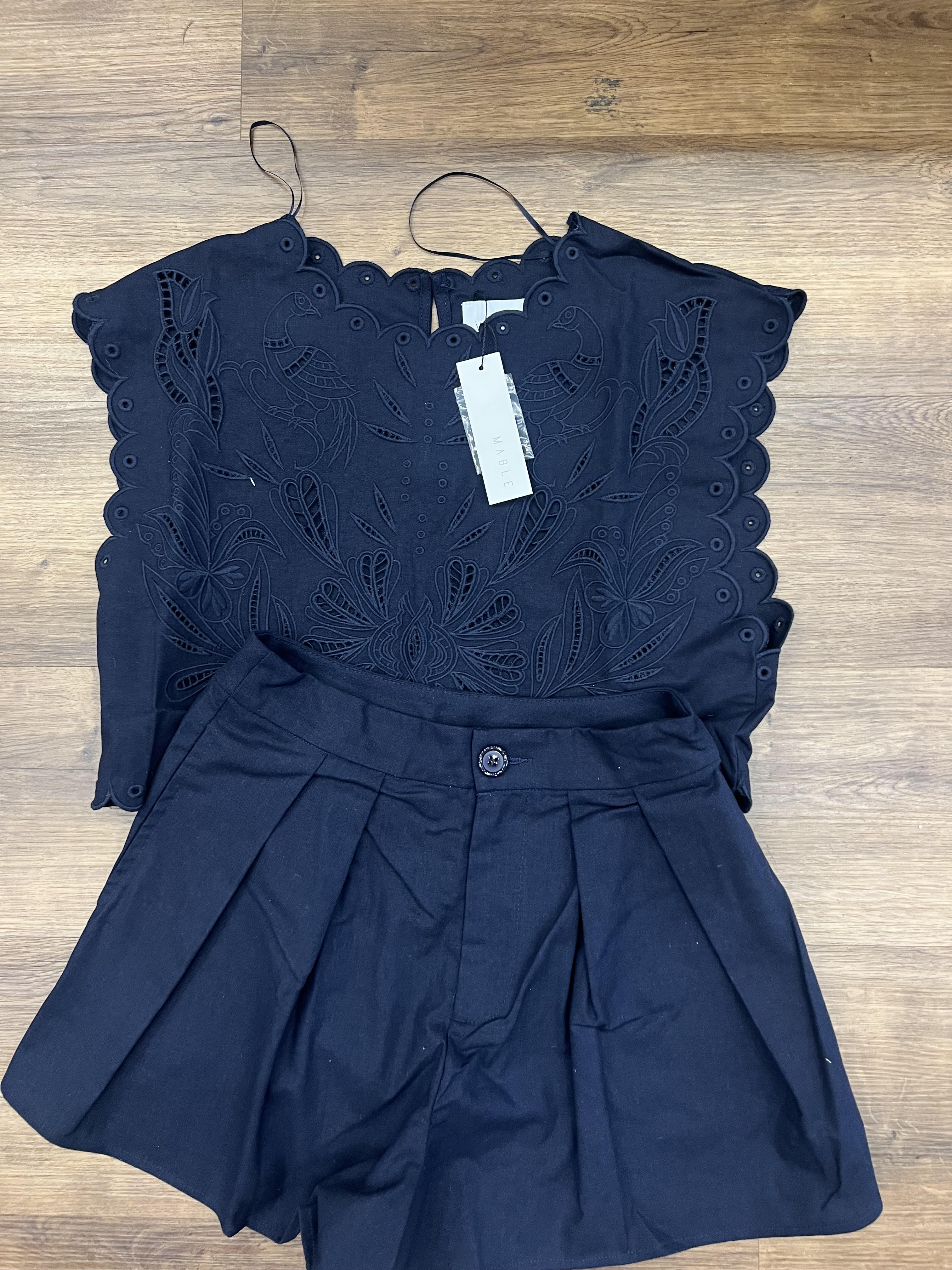 Navy Embroidery